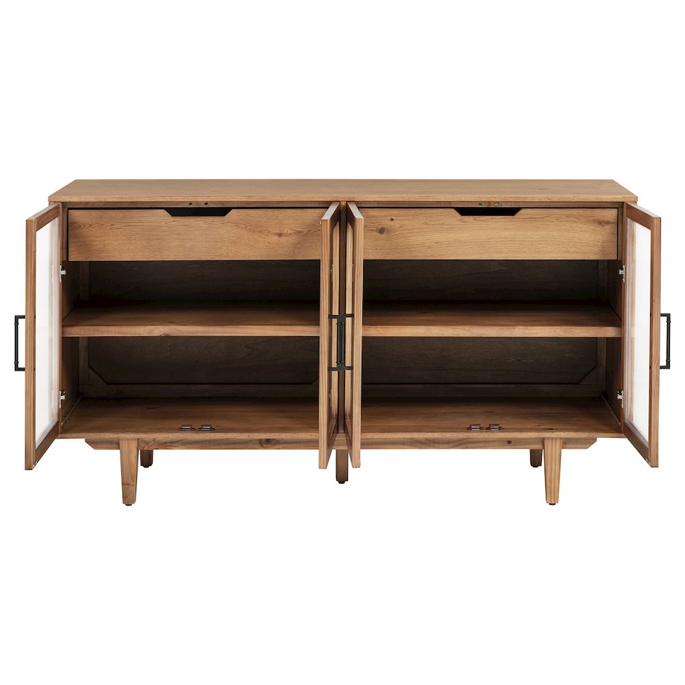 Middleton 4-door Sideboard Server with Dual Drawers Natural. Picture 4