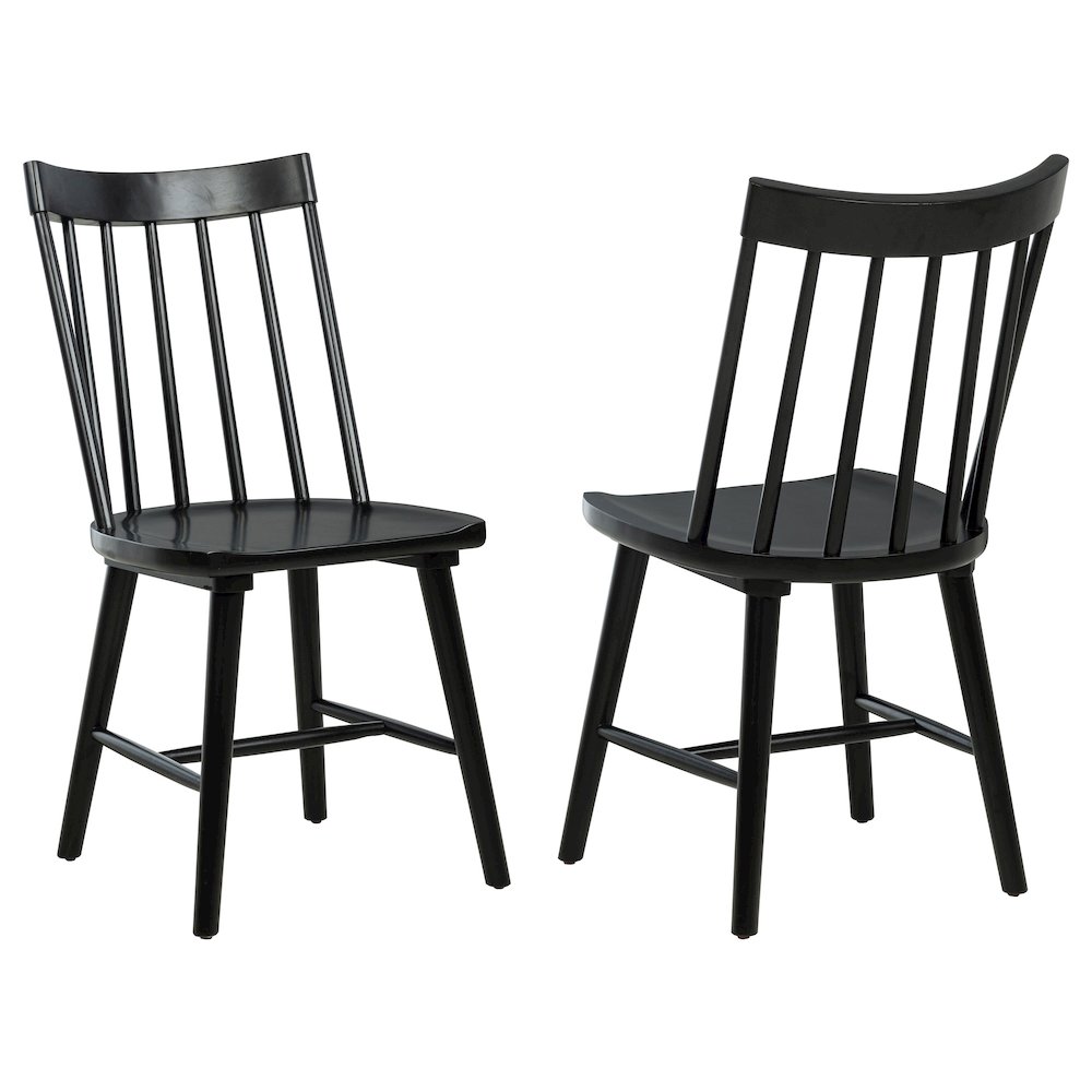 Middleton Solid Wood Dining Side Chair Black (Set of 2). Picture 1
