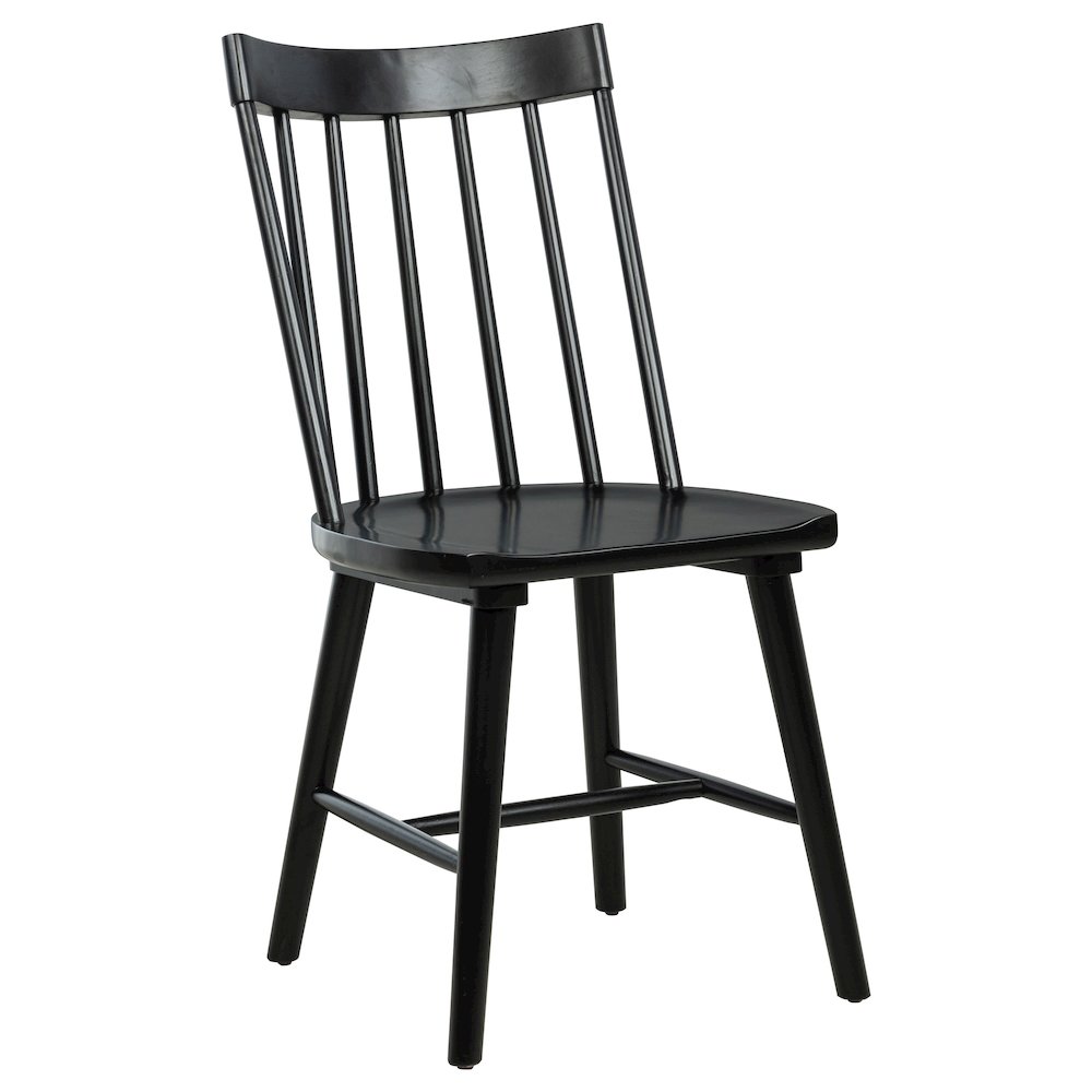 Middleton Solid Wood Dining Side Chair Black (Set of 2). Picture 3