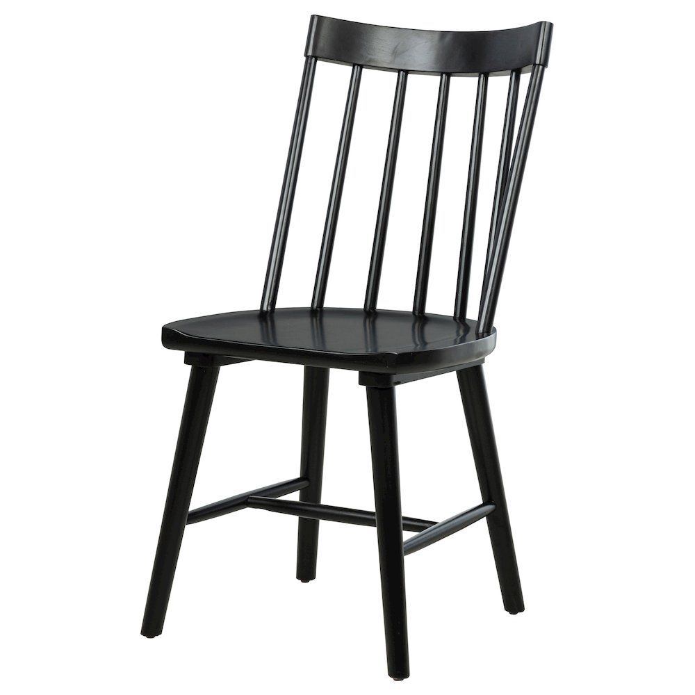 Middleton Solid Wood Dining Side Chair Black (Set of 2). Picture 5