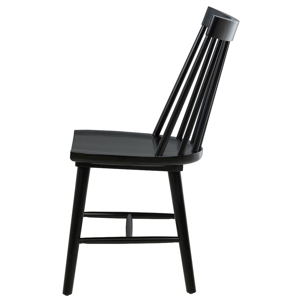 Middleton Solid Wood Dining Side Chair Black (Set of 2). Picture 6