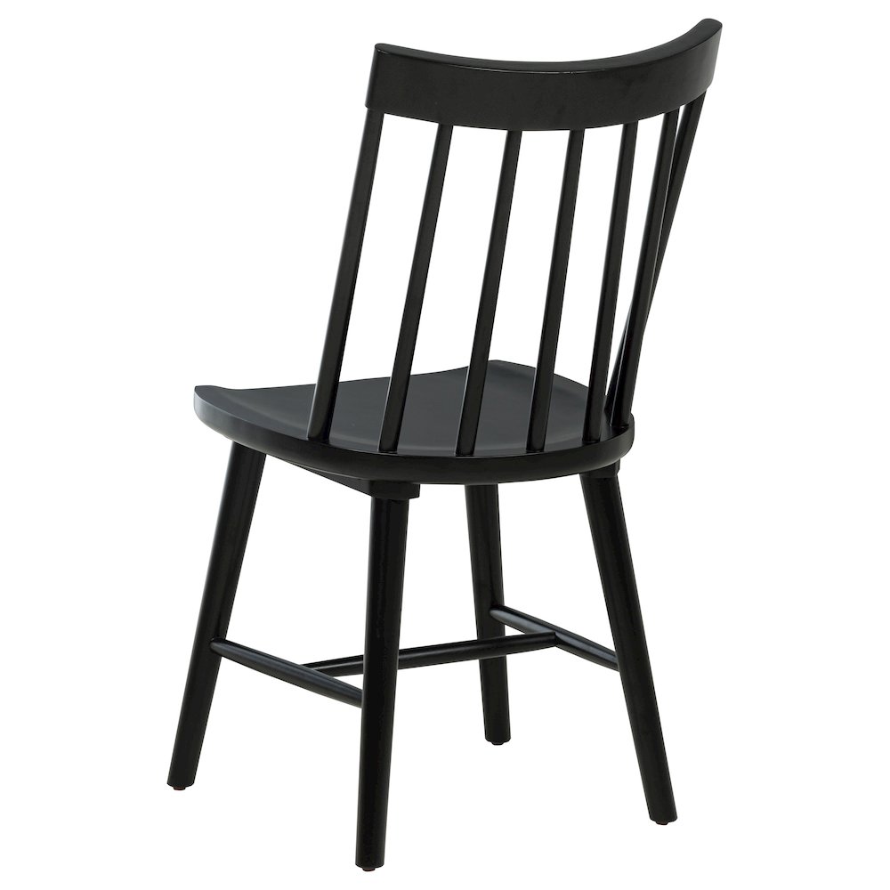 Middleton Solid Wood Dining Side Chair Black (Set of 2). Picture 7