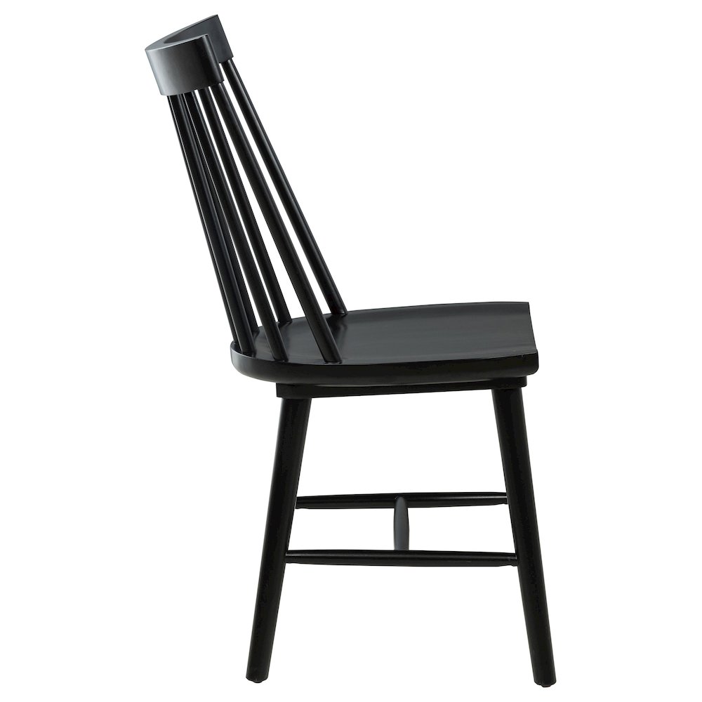 Middleton Solid Wood Dining Side Chair Black (Set of 2). Picture 10