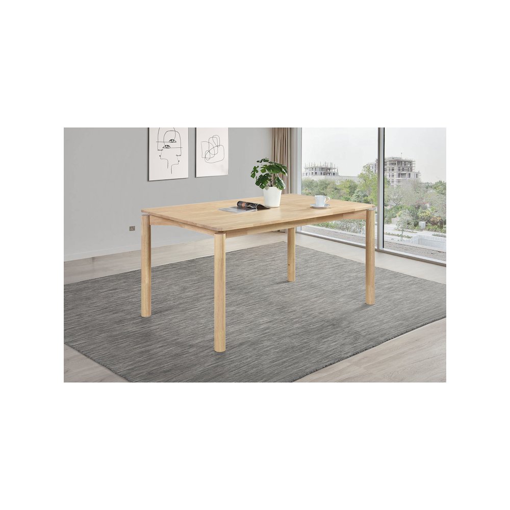 Parkridge 59-inch Rectangular Dining Table White Washed. Picture 5