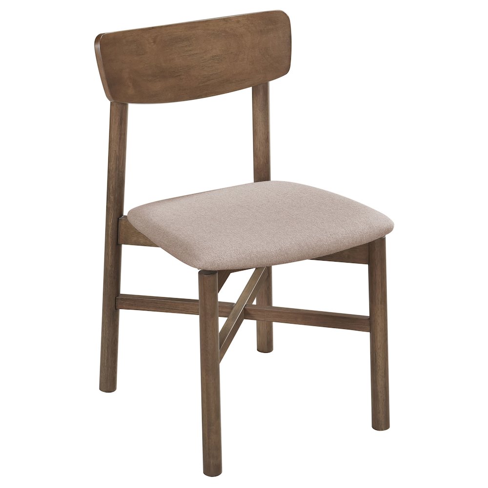 Parkridge Dining Side Chair Natural Walnut (Set of 2). Picture 3