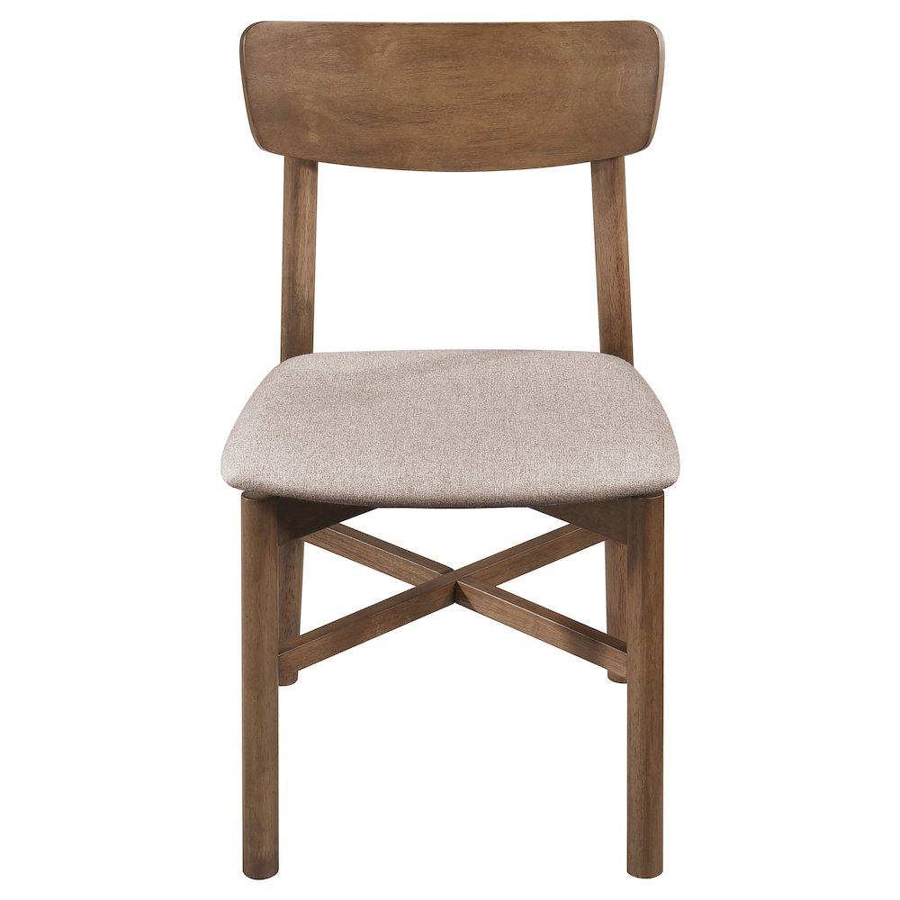 Parkridge Dining Side Chair Natural Walnut (Set of 2). Picture 4