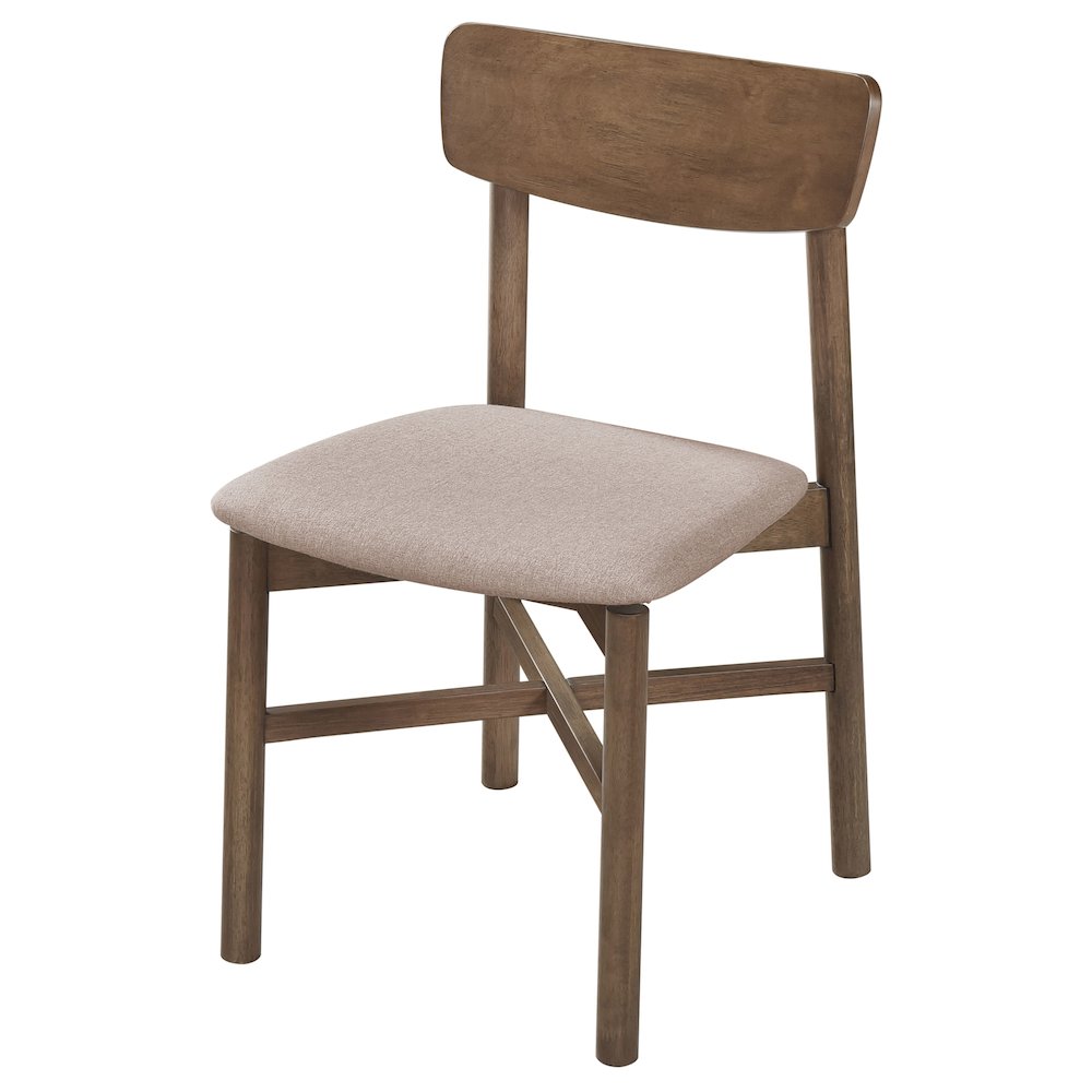Parkridge Dining Side Chair Natural Walnut (Set of 2). Picture 5