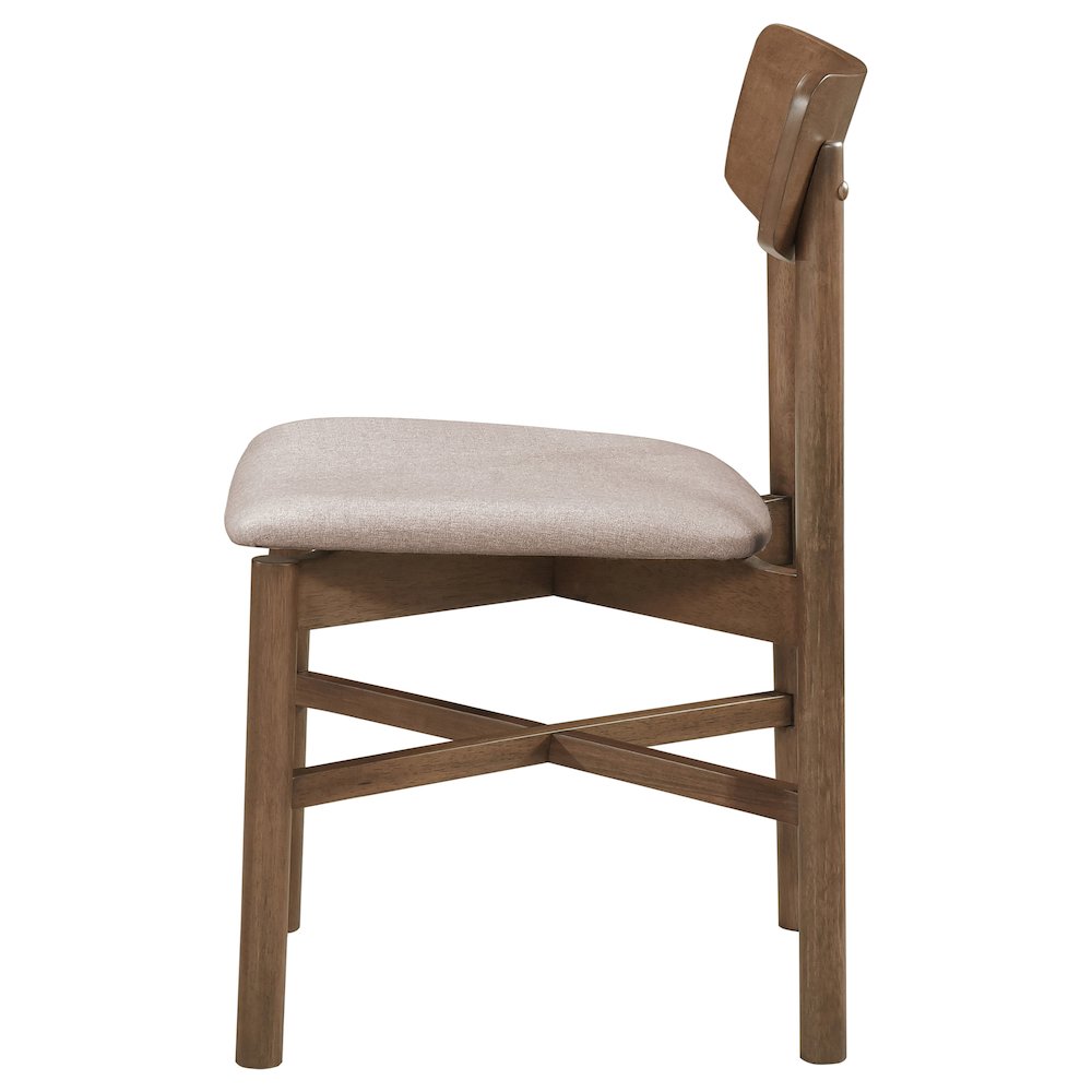 Parkridge Dining Side Chair Natural Walnut (Set of 2). Picture 6