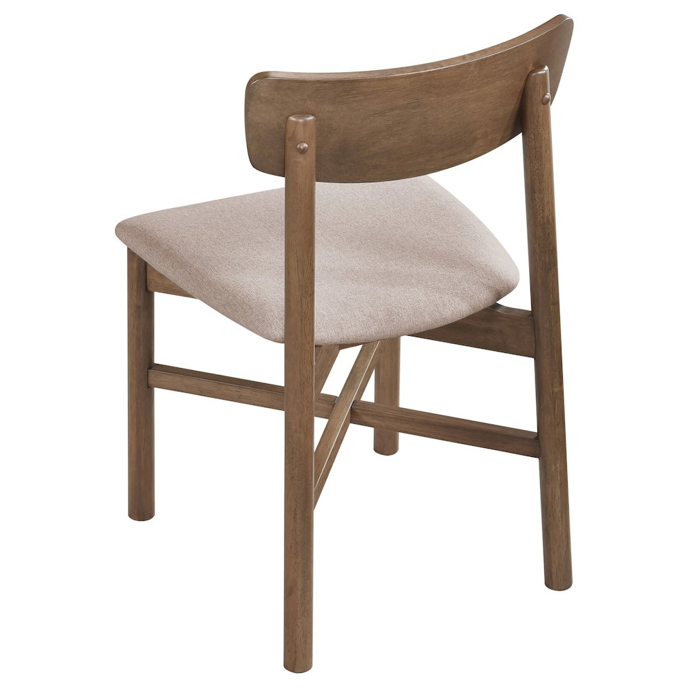Parkridge Dining Side Chair Natural Walnut (Set of 2). Picture 7