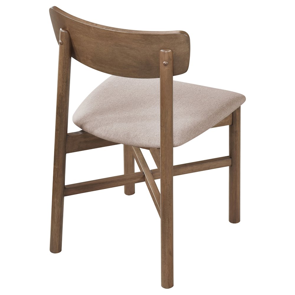 Parkridge Dining Side Chair Natural Walnut (Set of 2). Picture 8