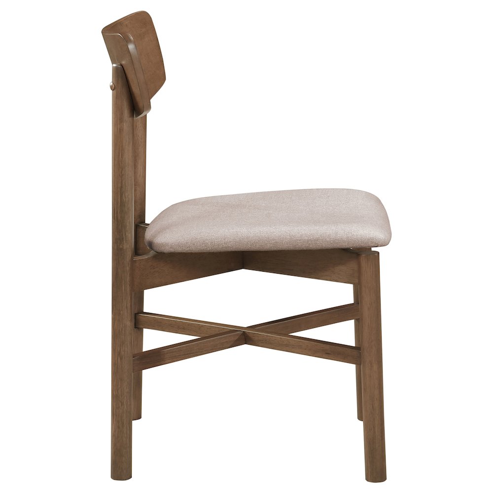 Parkridge Dining Side Chair Natural Walnut (Set of 2). Picture 9