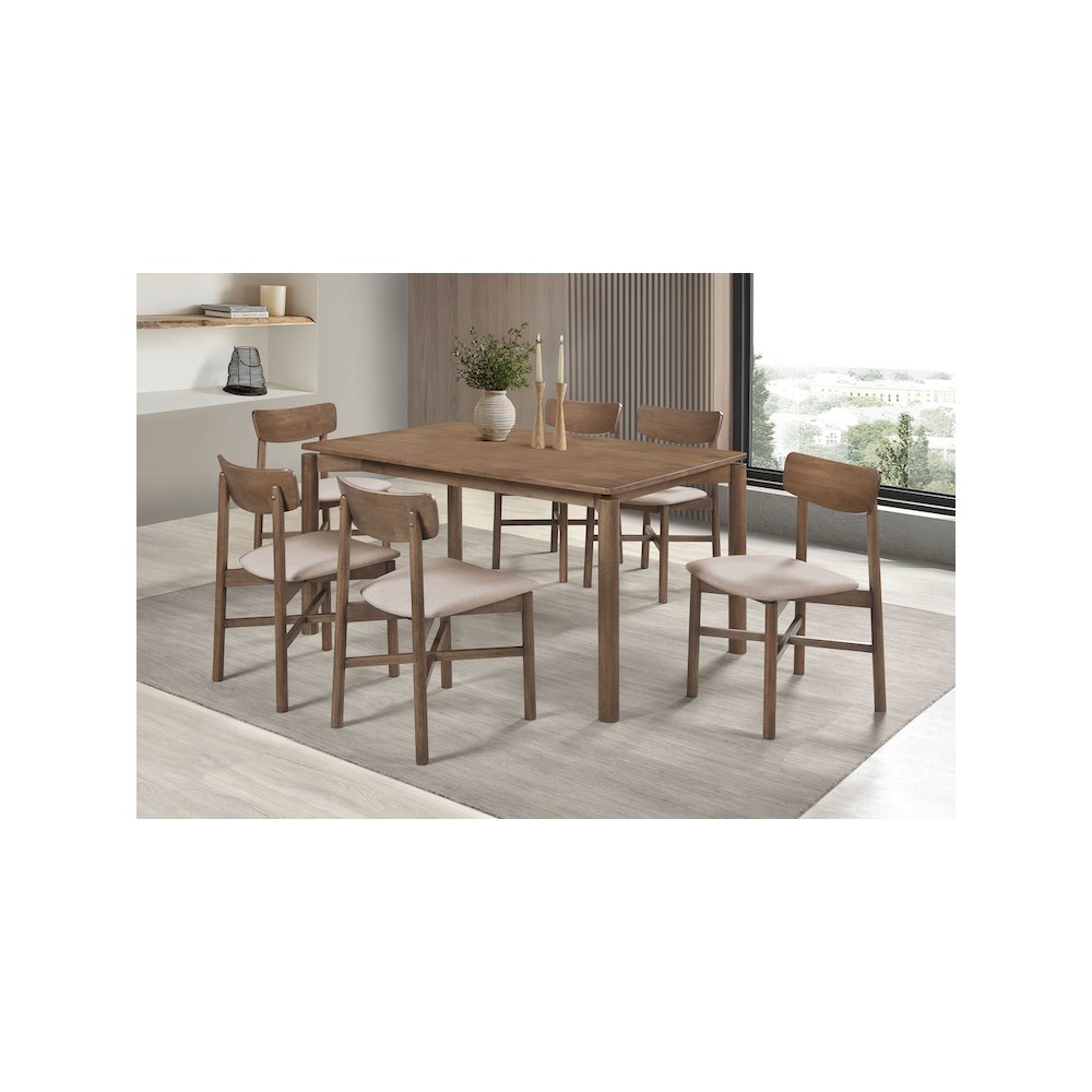 Parkridge Dining Side Chair Natural Walnut (Set of 2). Picture 12