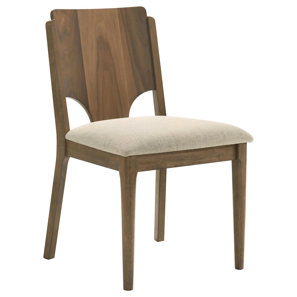 Crestmore 5-piece 46-inch Round Wood Dining Table Set Walnut. Picture 6