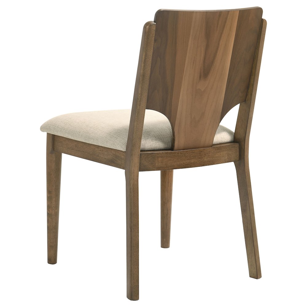 Crestmore 5-piece 46-inch Round Wood Dining Table Set Walnut. Picture 8