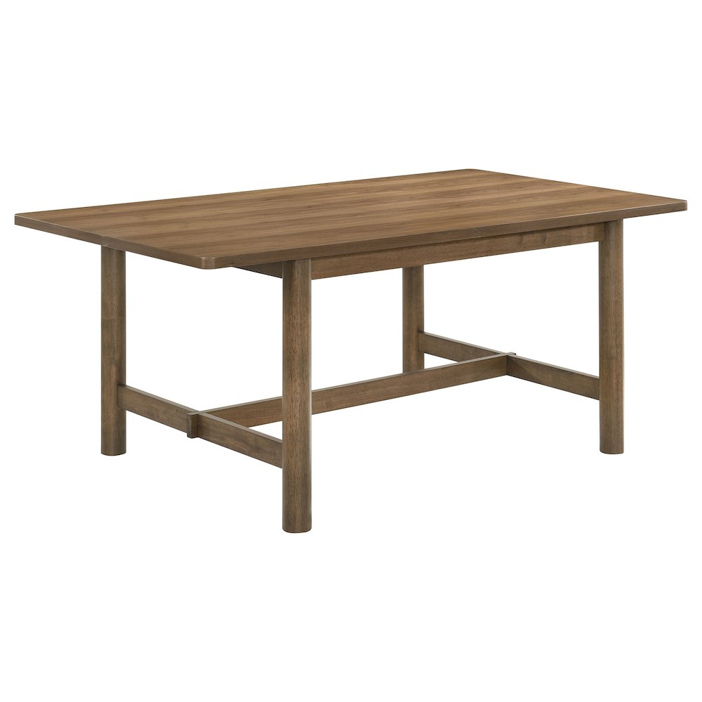 Crestmore 5-piece 71-inch Rectangular Dining Table Set Walnut. Picture 3