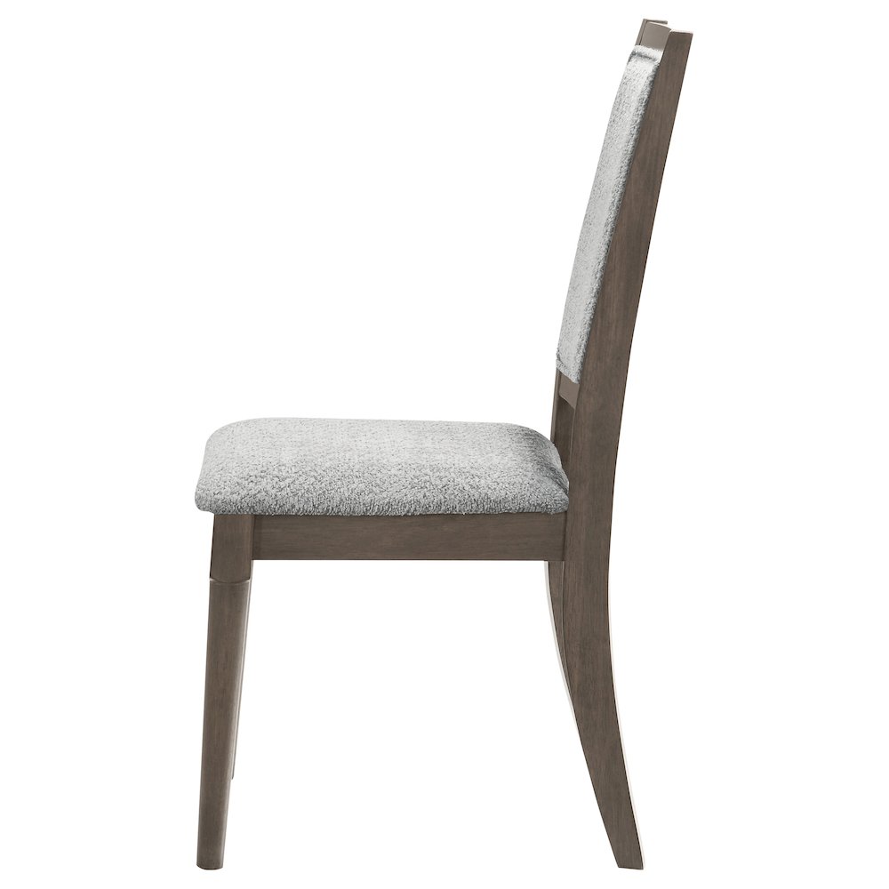 Onslow Upholstered Dining Side Chair Dark Brown (Set of 2). Picture 6