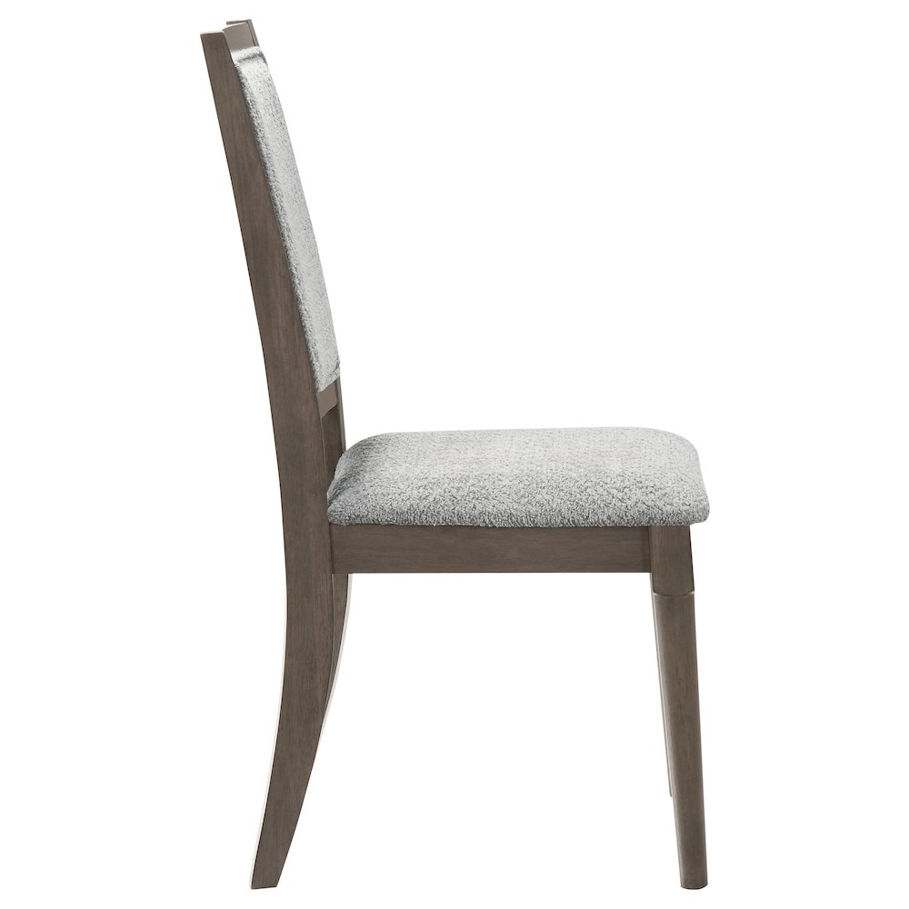Onslow Upholstered Dining Side Chair Dark Brown (Set of 2). Picture 9