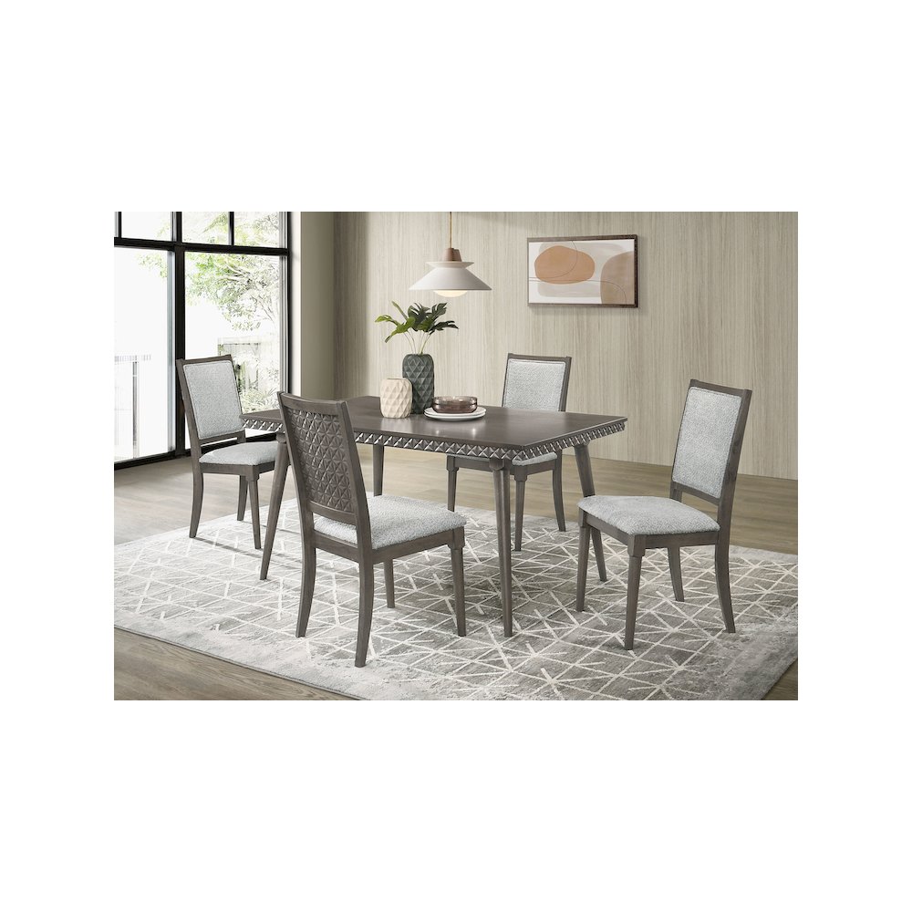 Onslow Upholstered Dining Side Chair Dark Brown (Set of 2). Picture 12