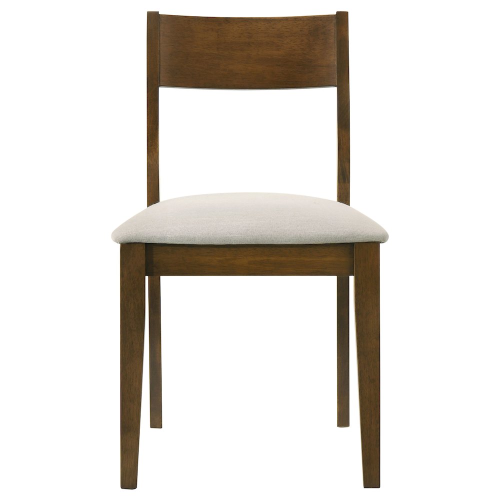 Almonte Dining Chair Upholstered Seat Dark Brown (Set of 2). Picture 4