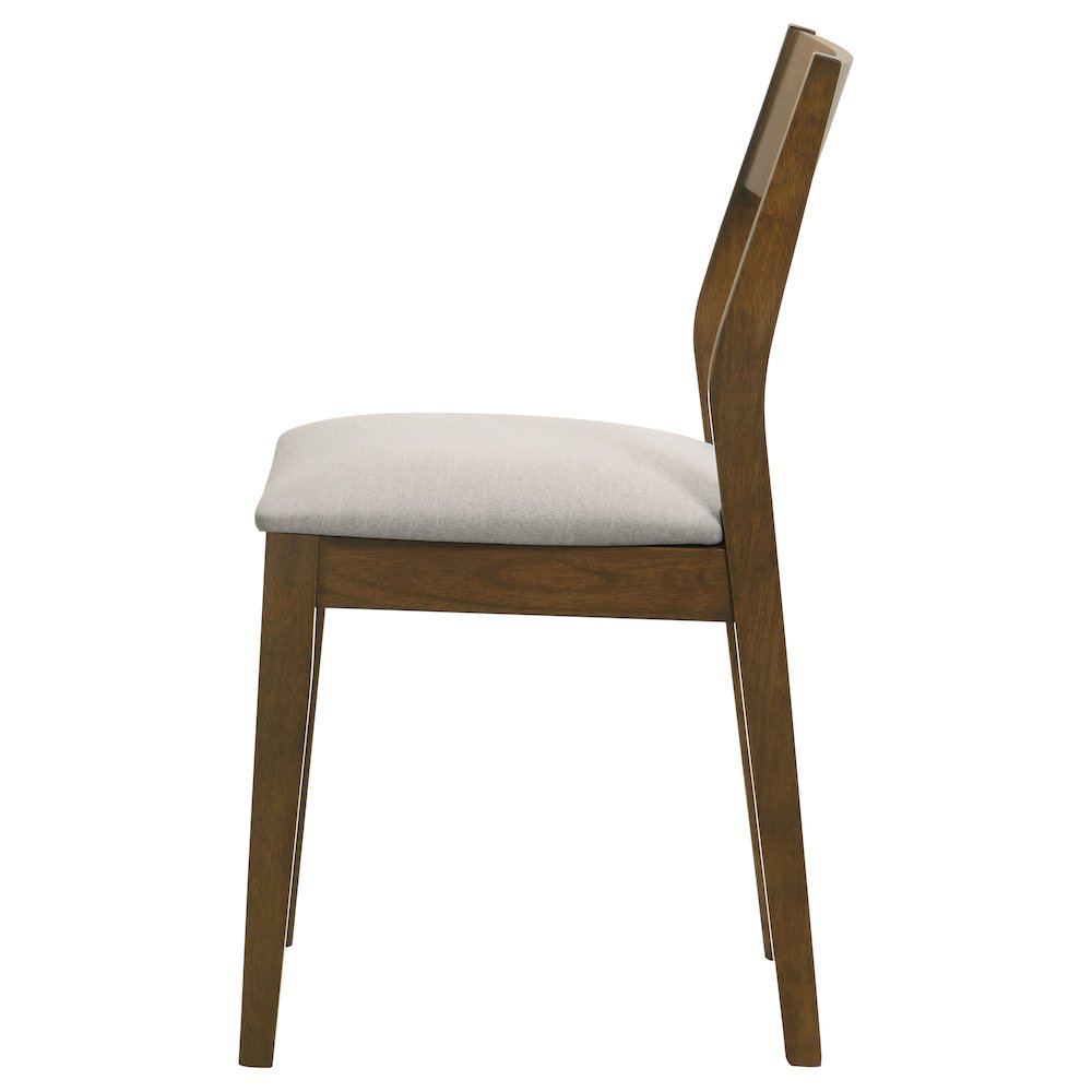 Almonte Dining Chair Upholstered Seat Dark Brown (Set of 2). Picture 6