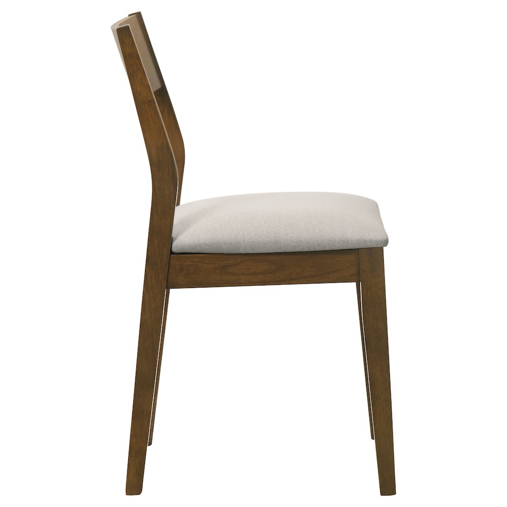 Almonte Dining Chair Upholstered Seat Dark Brown (Set of 2). Picture 9