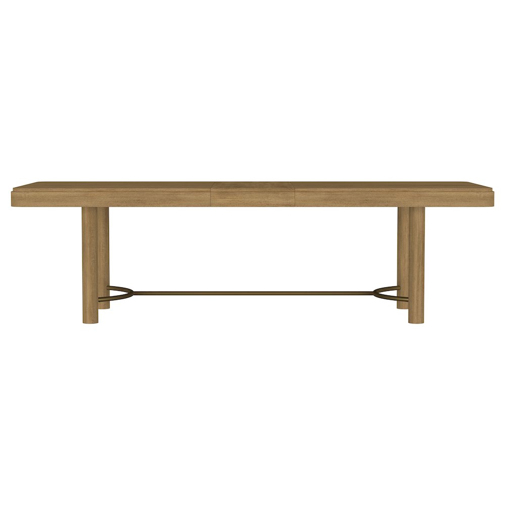 Arini 104-inch Extension Leaf Dining Table Sand Wash. Picture 4