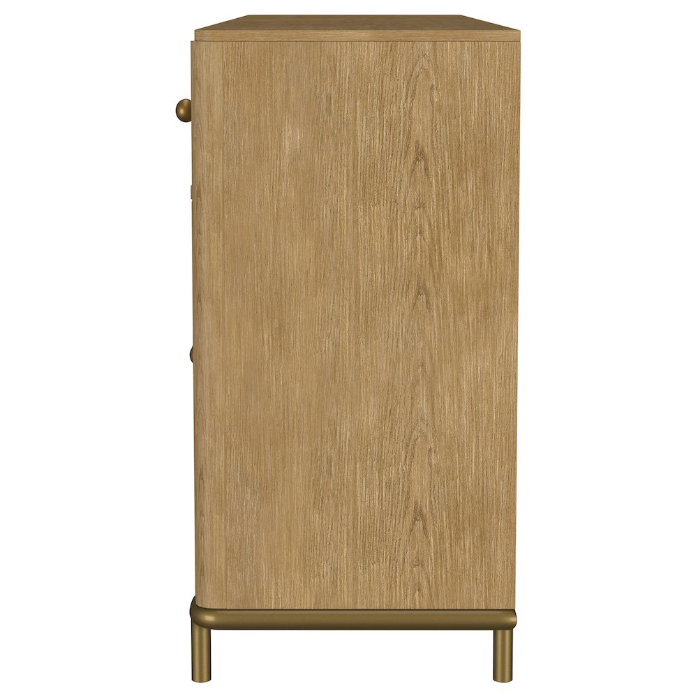 Arini 2-drawer Cane Door Dining Sideboard Server Sand Wash. Picture 6