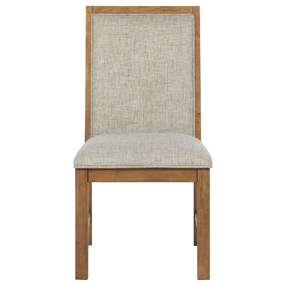 Bruner Upholstered Dining Side Chair Brown (Set of 2). Picture 4