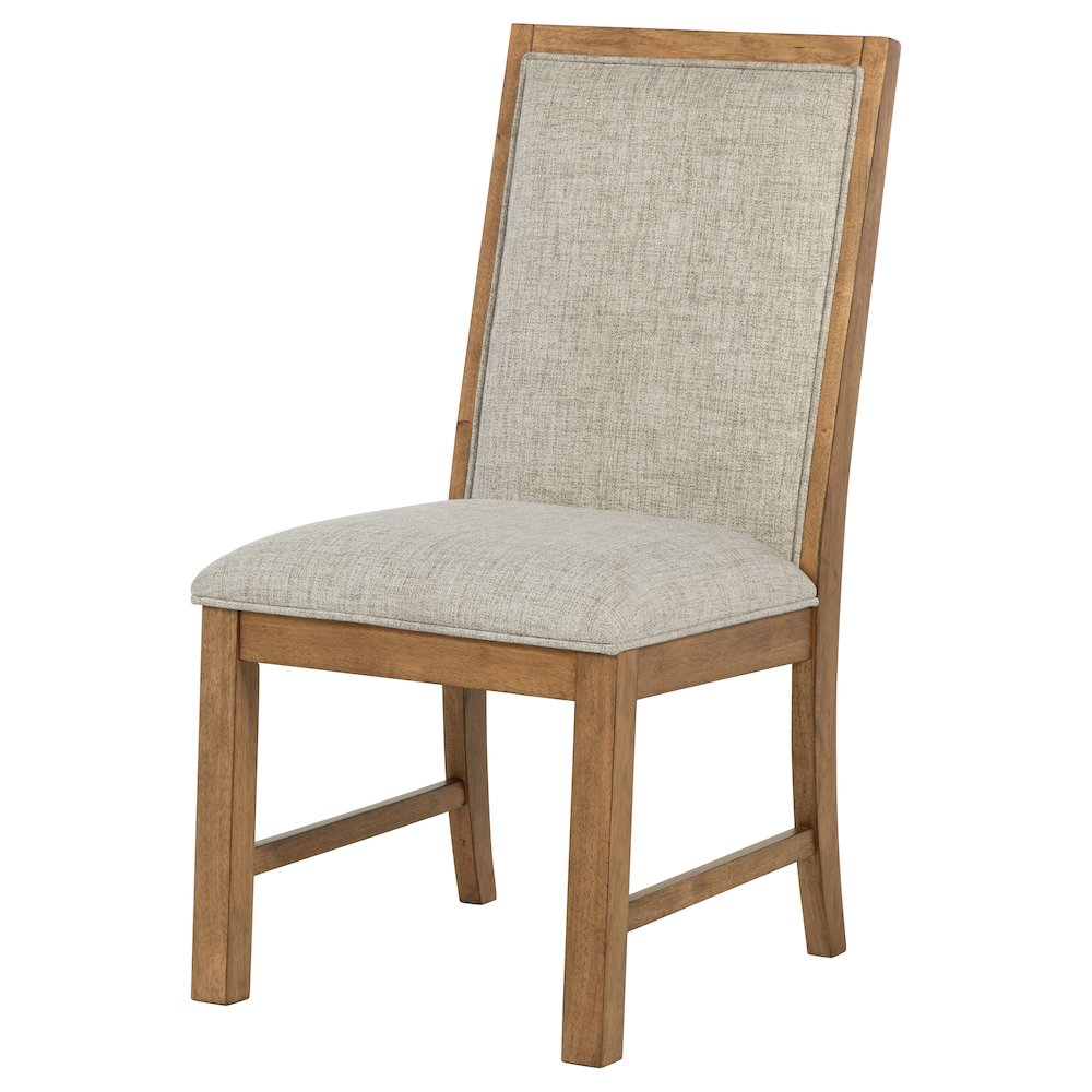 Bruner Upholstered Dining Side Chair Brown (Set of 2). Picture 5