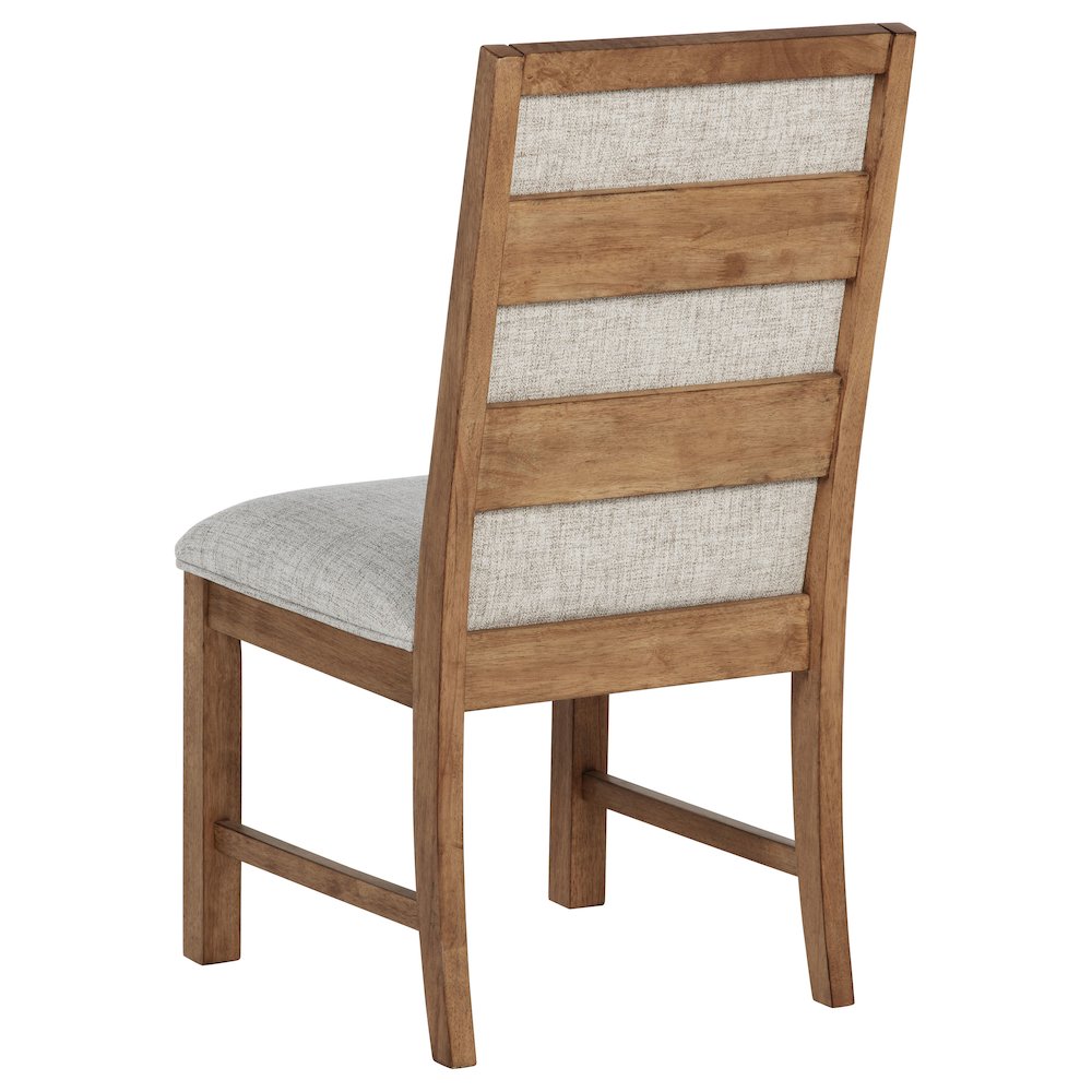 Bruner Upholstered Dining Side Chair Brown (Set of 2). Picture 7