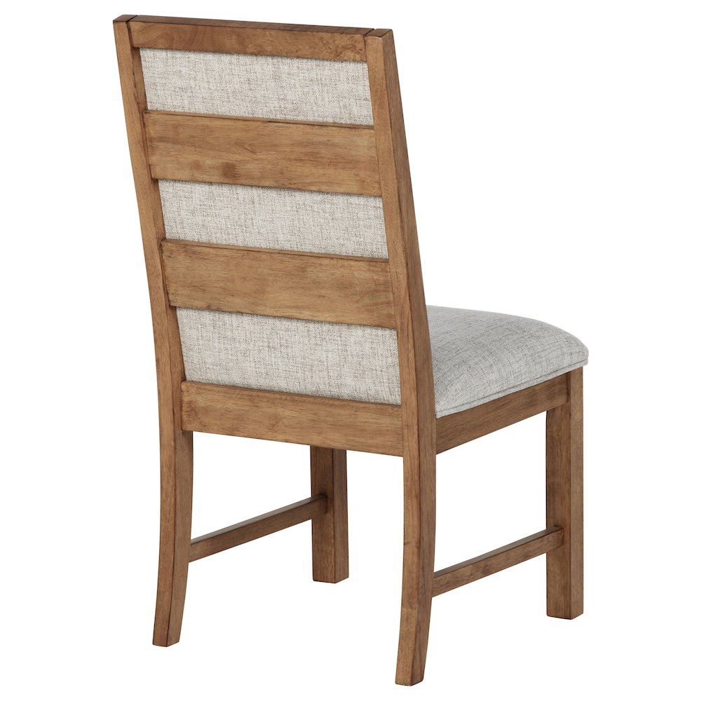 Bruner Upholstered Dining Side Chair Brown (Set of 2). Picture 9