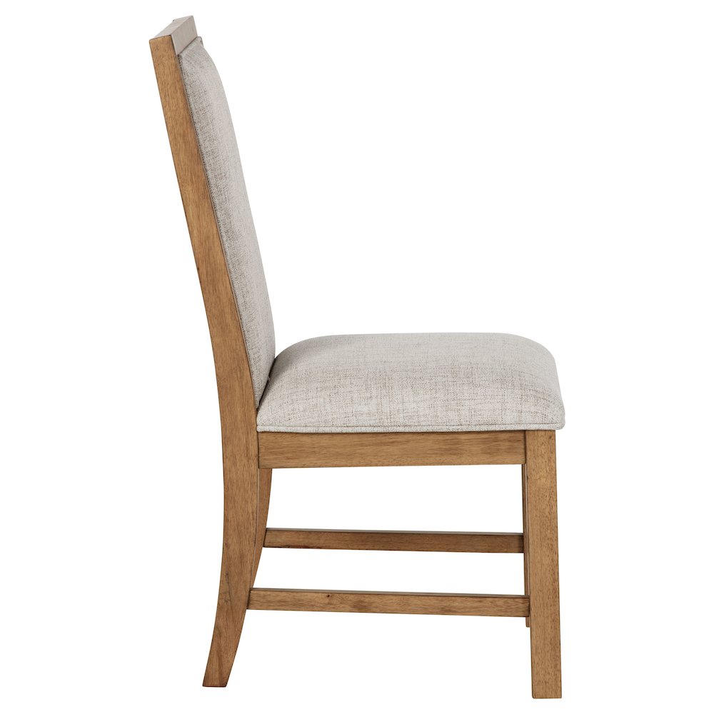 Bruner Upholstered Dining Side Chair Brown (Set of 2). Picture 10