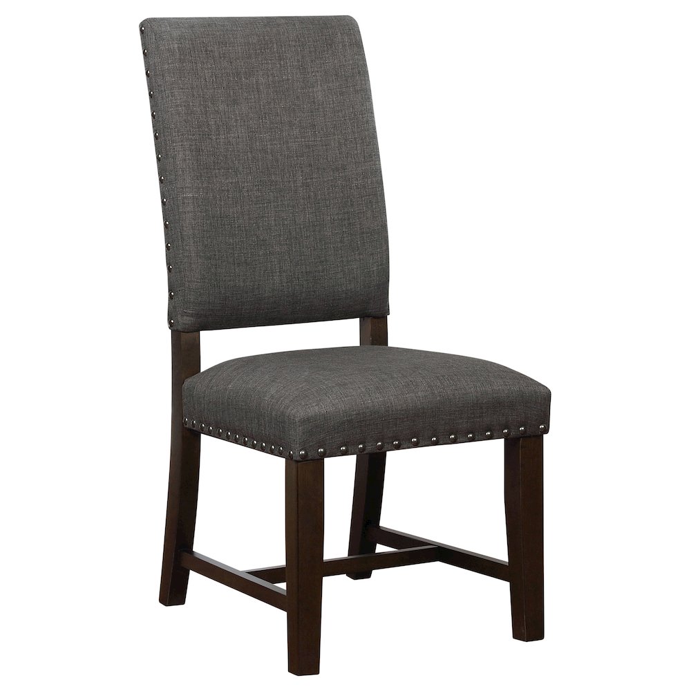 Twain Upholstered Dining Side Chair Warm Grey (Set of 2). Picture 4