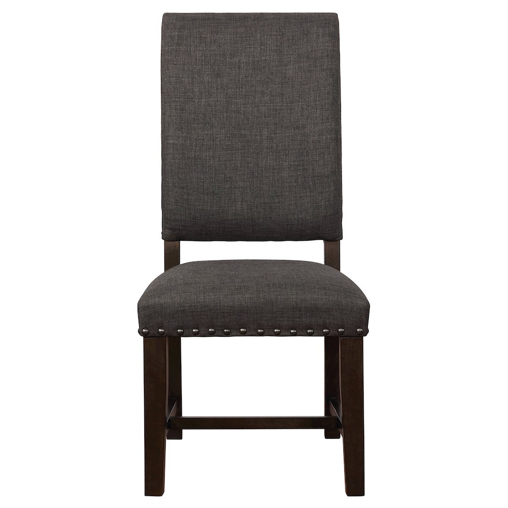 Twain Upholstered Dining Side Chair Warm Grey (Set of 2). Picture 5