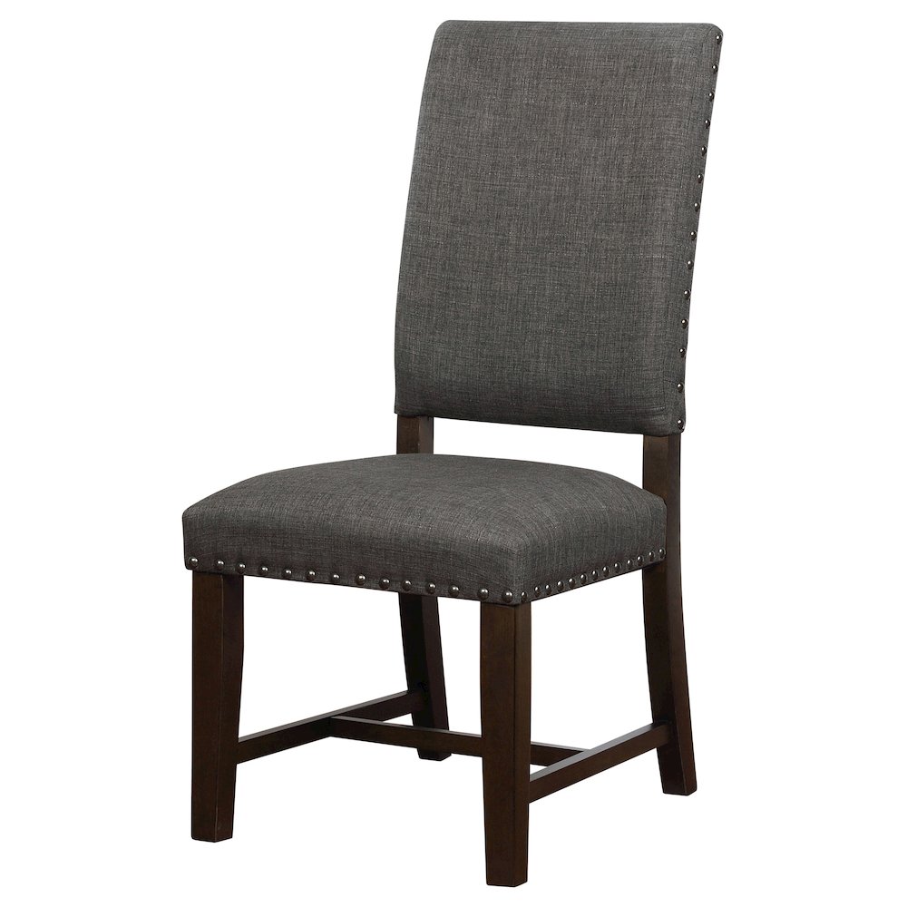 Twain Upholstered Dining Side Chair Warm Grey (Set of 2). Picture 6