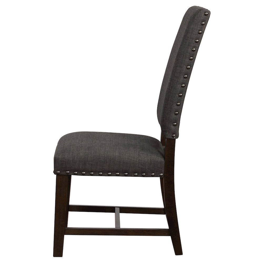Twain Upholstered Dining Side Chair Warm Grey (Set of 2). Picture 7