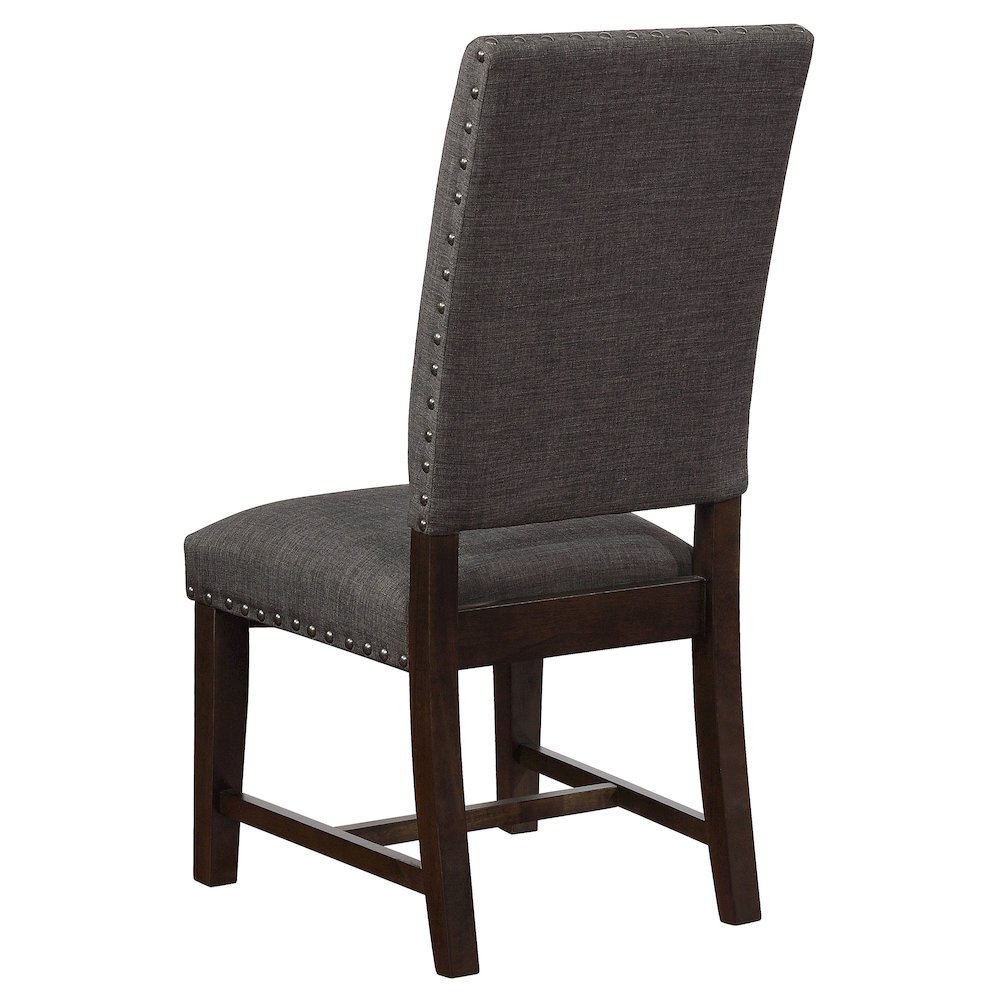 Twain Upholstered Dining Side Chair Warm Grey (Set of 2). Picture 8