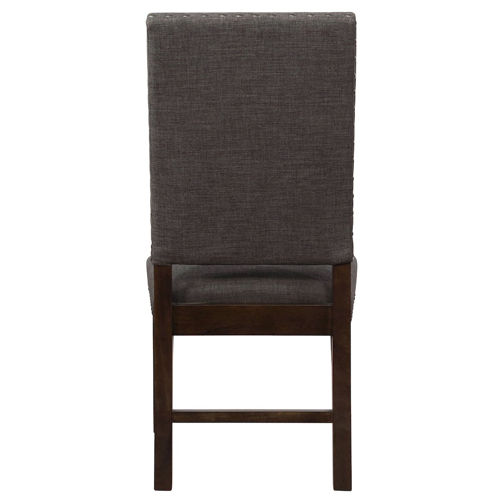 Twain Upholstered Dining Side Chair Warm Grey (Set of 2). Picture 9