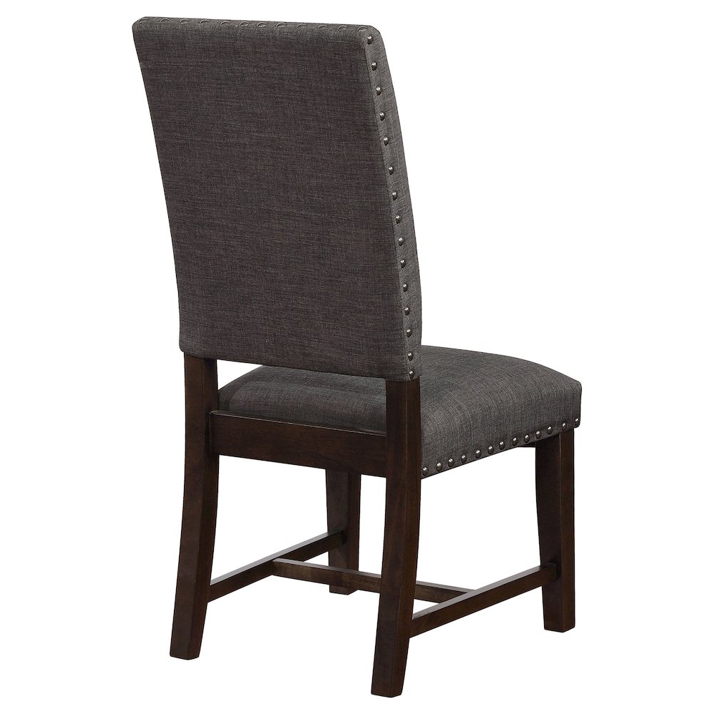 Twain Upholstered Dining Side Chair Warm Grey (Set of 2). Picture 10