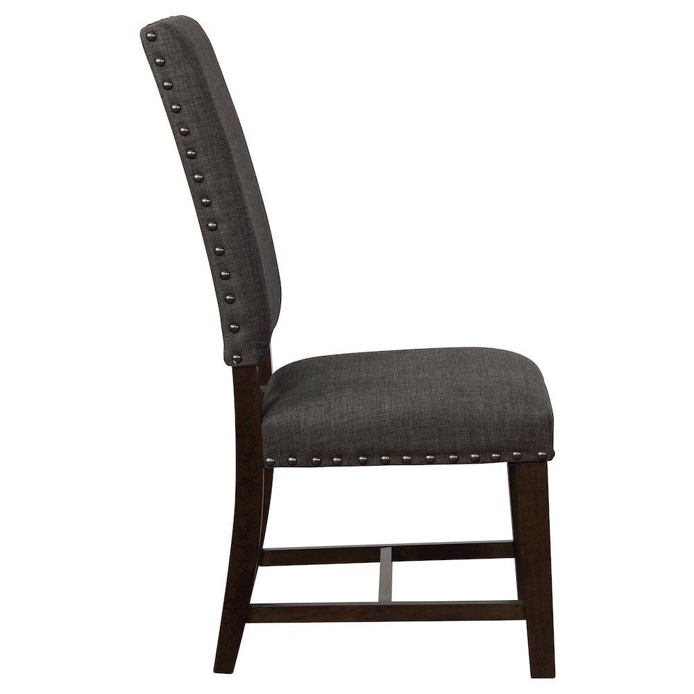 Twain Upholstered Dining Side Chair Warm Grey (Set of 2). Picture 11