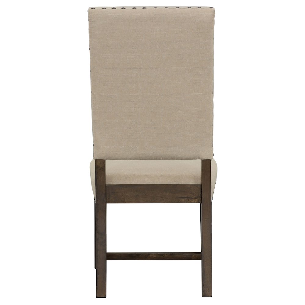 Twain Upholstered Dining Side Chair Beige (Set of 2). Picture 7
