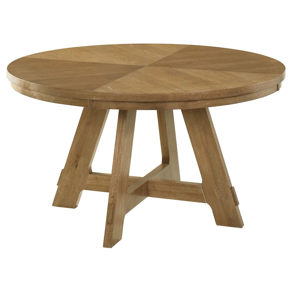 Danvers 5-piece Dining Table Set Brown Oak and Latte. Picture 3