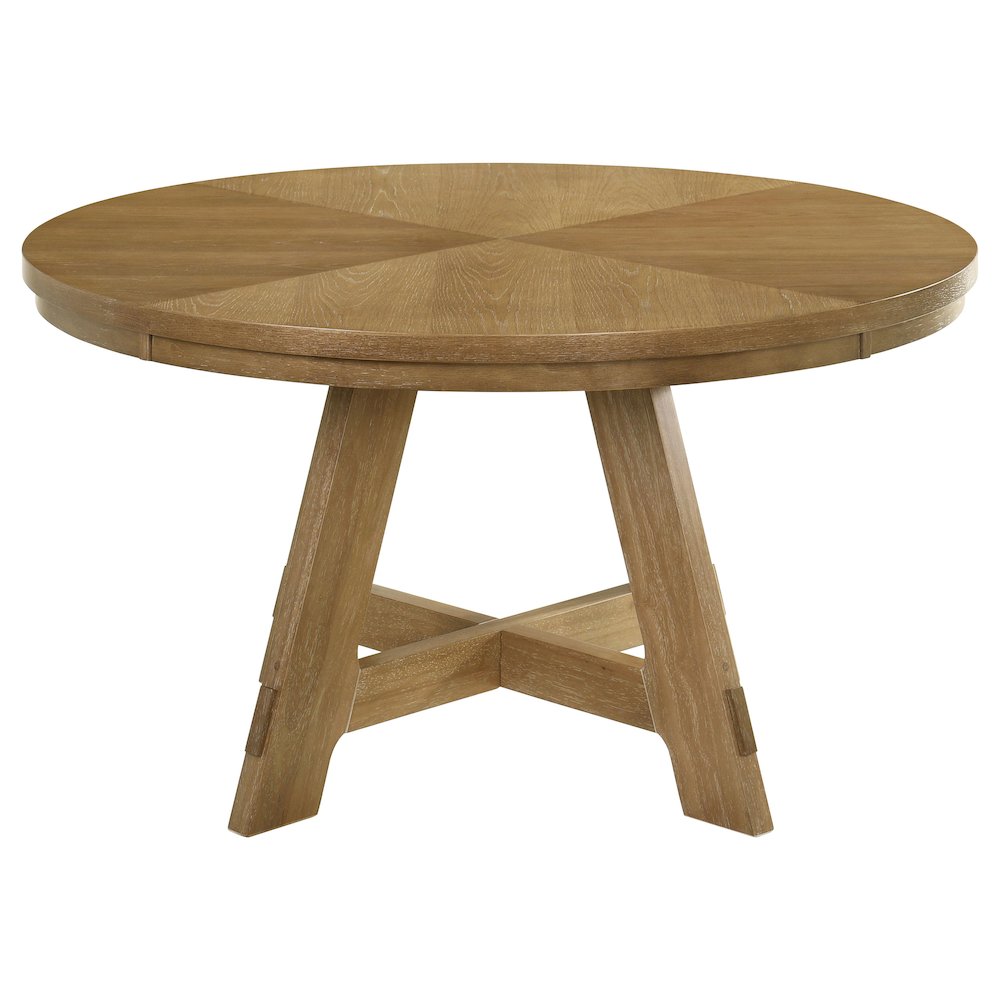 Danvers 5-piece Dining Table Set Brown Oak and Latte. Picture 4