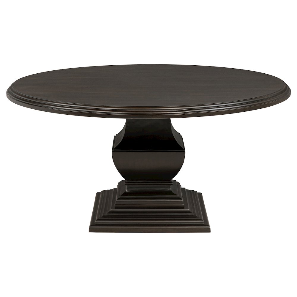 Twyla 5-piece Round Wood Dining Room Table Set Dark Cocoa. Picture 4
