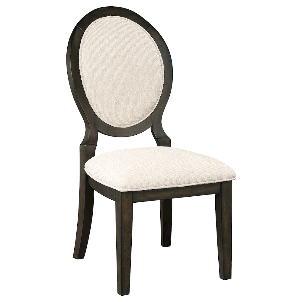 Twyla 5-piece Round Wood Dining Room Table Set Dark Cocoa. Picture 6