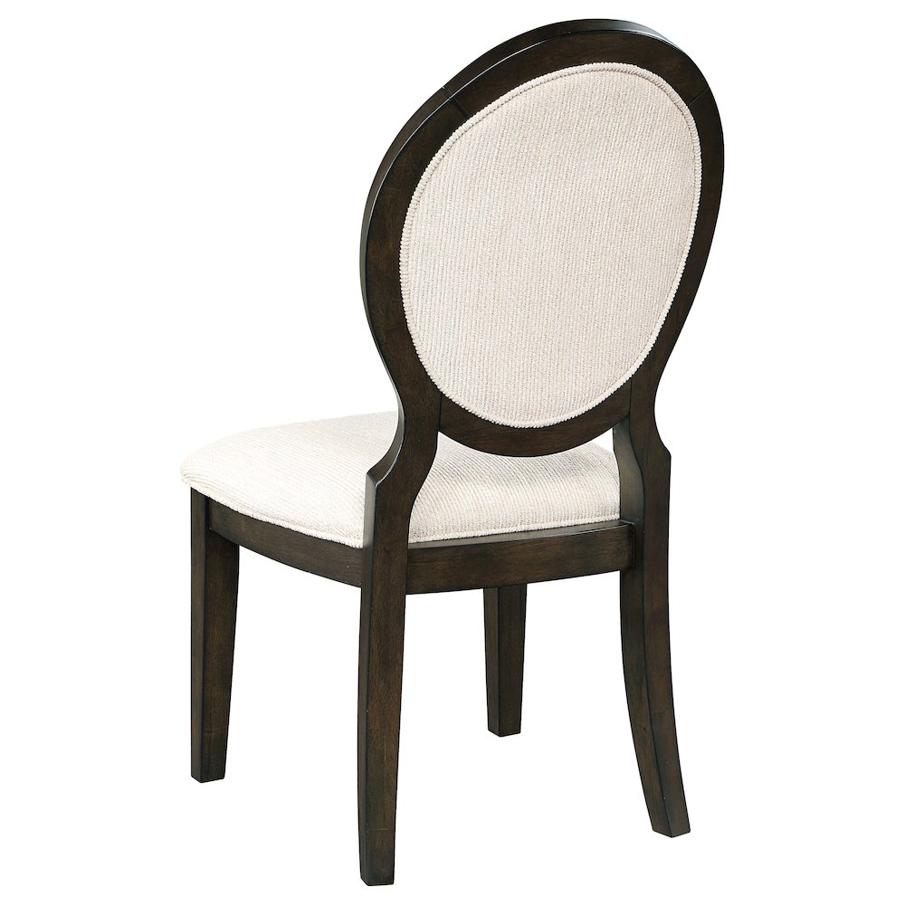 Twyla 7-piece Round Wood Dining Room Table Set Dark Cocoa. Picture 8