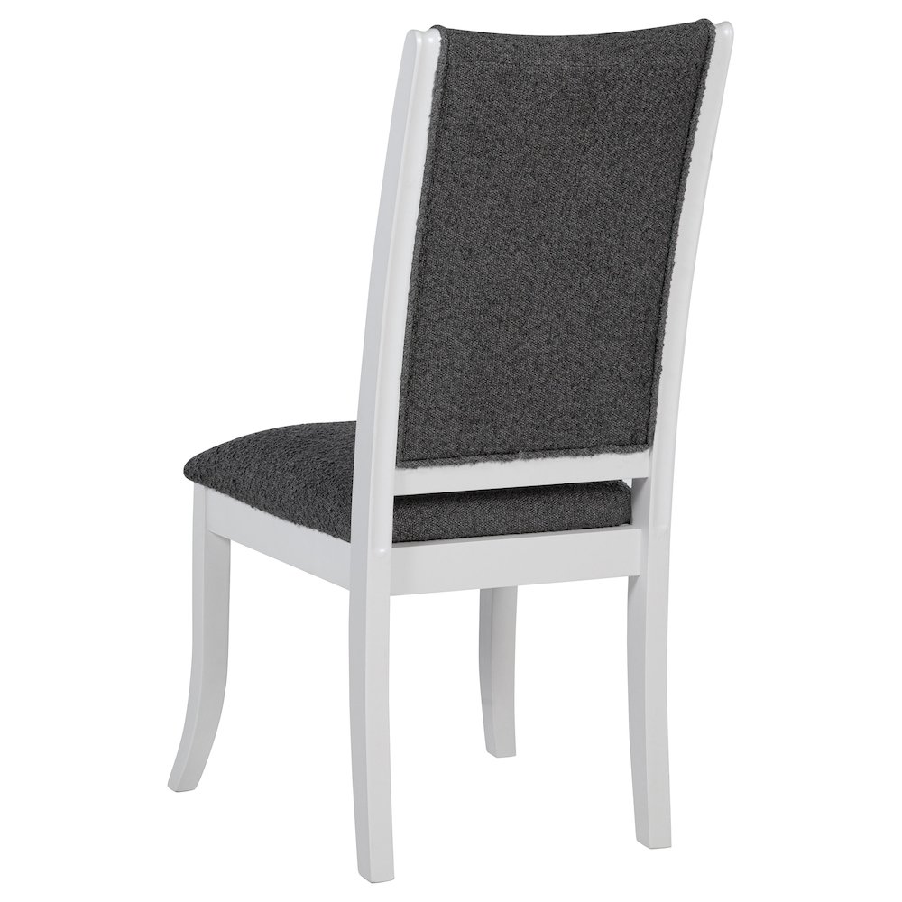 Judd 7-piece 54-inch Round Wood Dining Table Set Pearl White. Picture 7