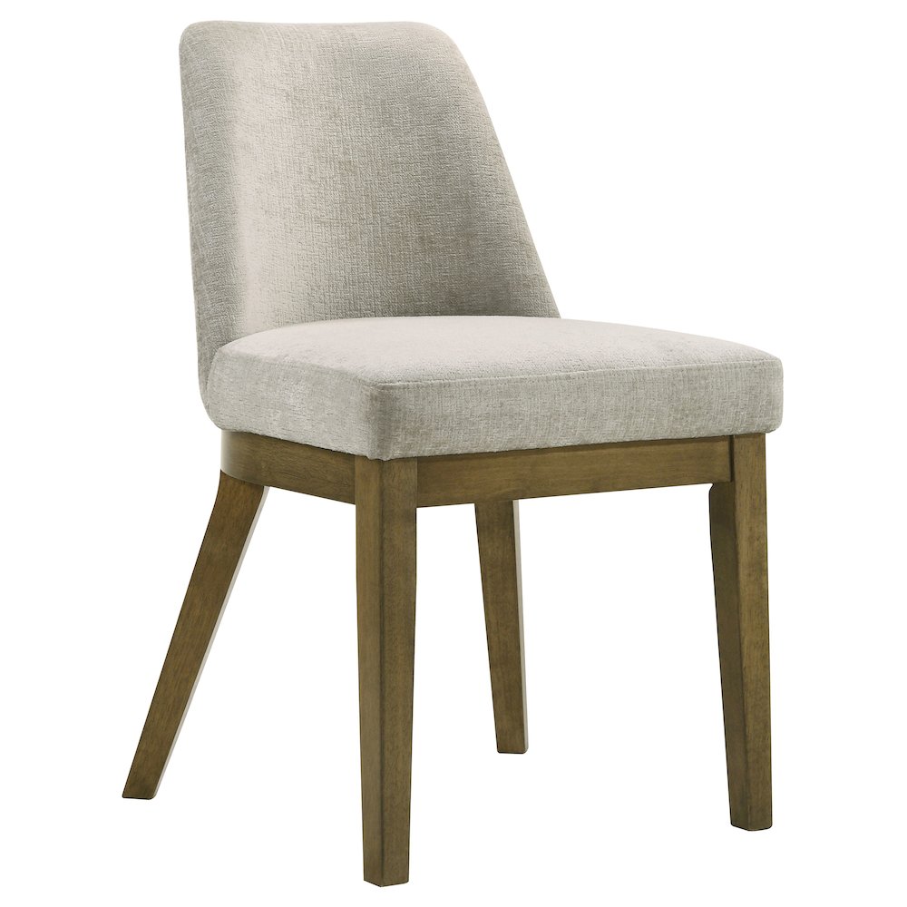 Castlewood Upholstered Dining Side Chair Brown Oak (Set of 2). Picture 3