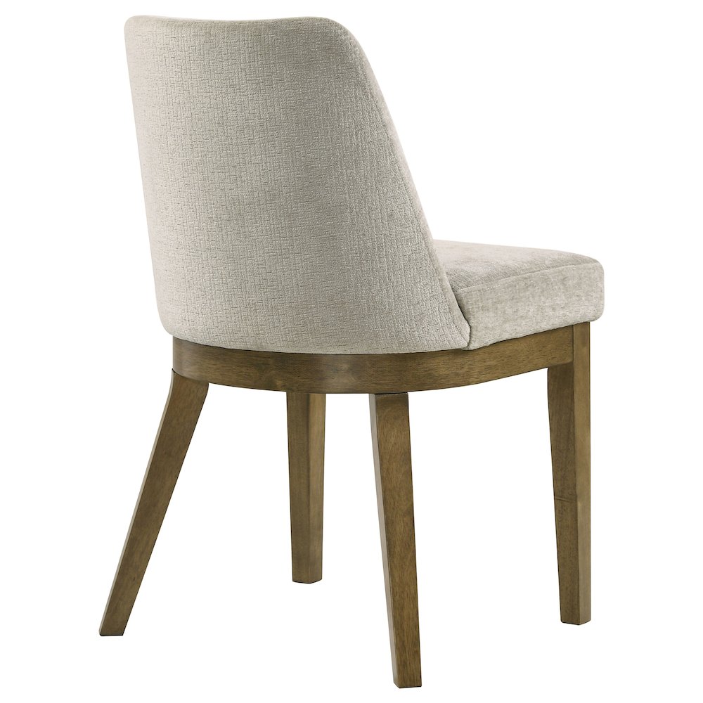 Castlewood Upholstered Dining Side Chair Brown Oak (Set of 2). Picture 8