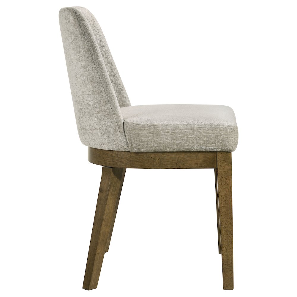 Castlewood Upholstered Dining Side Chair Brown Oak (Set of 2). Picture 9